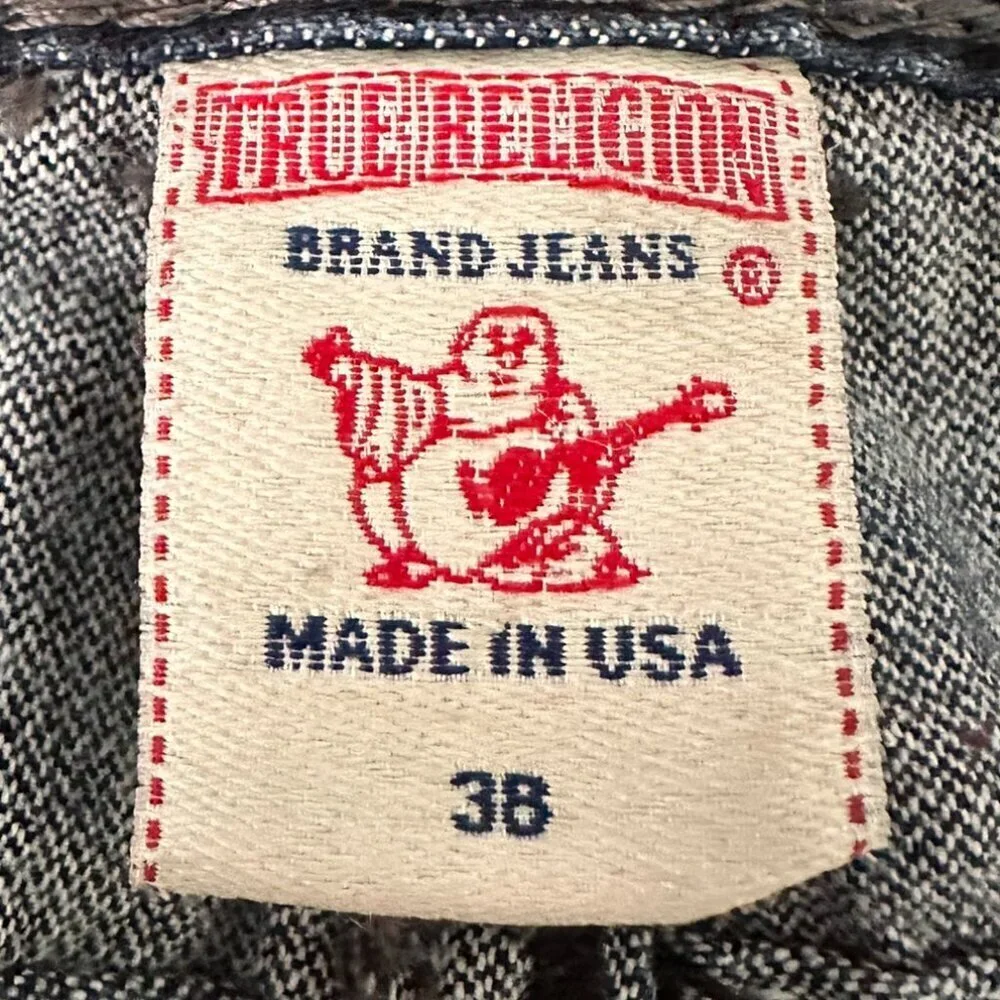 👖 Vintage Men's True Religion Billy Super QT Jeans - Size 38 - Rare Find! 👖 - Picture 11 of 13